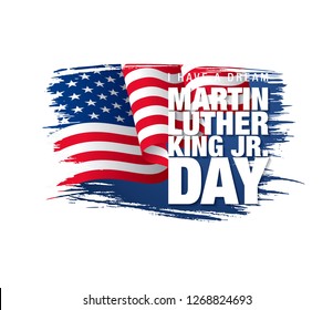martin luther king day banner layout design, vector illustration