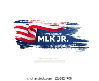 martin luther king day banner layout design, vector illustration