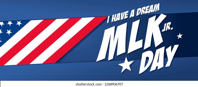 martin luther king day banner layout design vector illustration