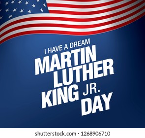 Martin Luther King Day Banner Layout Stock Vector (Royalty Free ...