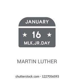 Martin Luther King Day icon. Trendy Martin Luther King Day logo concept on white background from United States of America collection. Suitable for use on web apps, mobile apps and print media.
