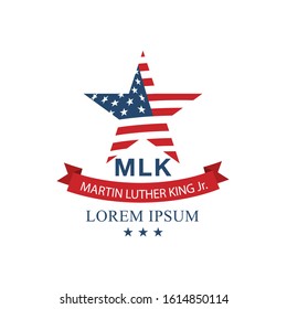 martin luther king day icon layout design, vector illustration