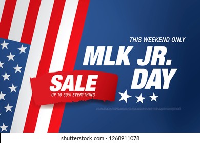 Martin Luther King Day Sale Banner Layout Design