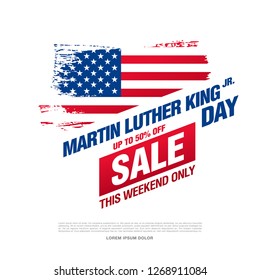 Martin Luther King Day Sale Banner Layout Design