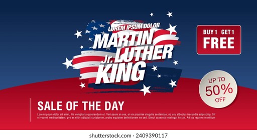 Martin Luther King Day Werbebanner Design