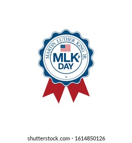 martin luther king day seal layout design, vector illustration