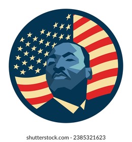 ilustración de martin luther king day