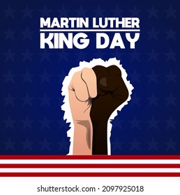Martin Luther king day theme template. Vector illustration. Suitable for Poster, Banners, campaign and greeting card.