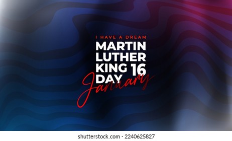 Martin Luther king day themed design, perfect for posters, backgrounds, social media posts etc