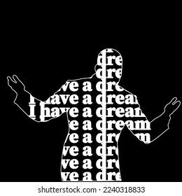 Martin Luther King Day. Vector illustration. 