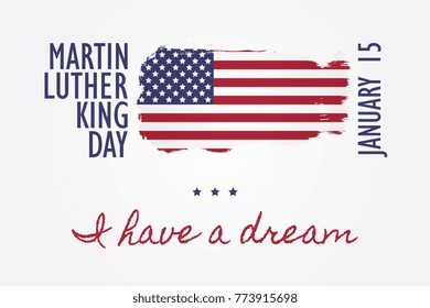 martin luther king day vector design layout for banner, poster, flyer, presentation