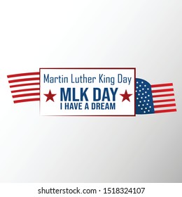 martin luther king jr. day logo, Icon vector. Simple design