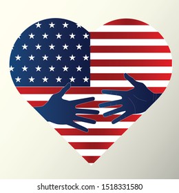 Martin Luther King JR. day logo, Icon vector. Simple design. symbolized love
