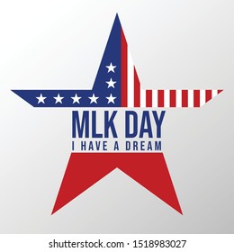Martin Luther King Jr Day Logo Stock Vector (Royalty Free) 1518983027