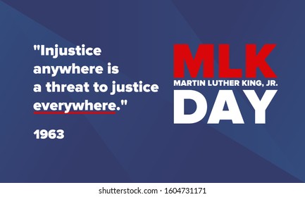Martin Luther King, Jr. day. Celebrated annual in United States in January, federal holiday. African American Rights Fighter. Patriotic american elements. Poster, card, banner, background. Vector