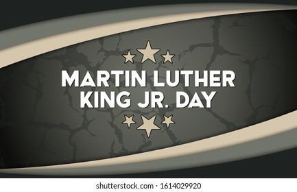 Martin Luther King Jr Day. Poster, card, banner, background design. Vector illustration EPS 10.