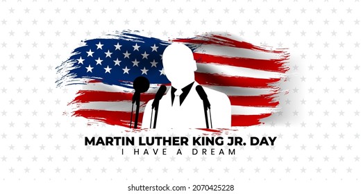 Martin Luther King Jr. Day Background. Vector Illustration.