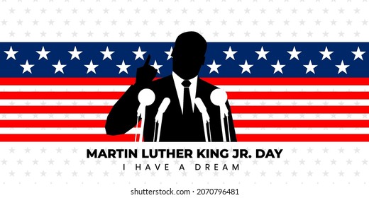 Martin Luther King Jr. Day Background. Vector Illustration.