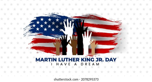 Martin Luther King Jr. Day Background. Vector Illustration.