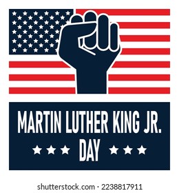 Martin Luther King Jr Day background. Vector illustration design.
