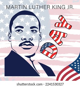 Martin Luther King Jr. Day, Martin Luther King Jr. Day vector, mlk day vector