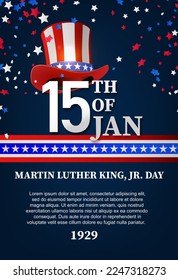 Martin Luther King Jr. Day Background Design.