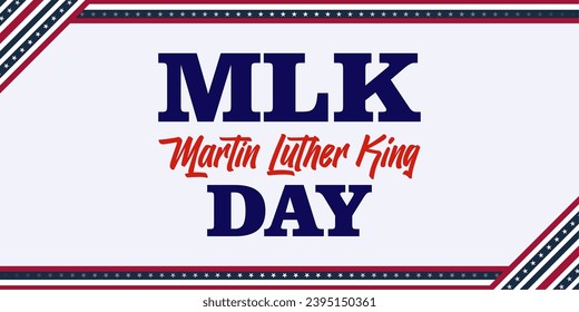 Martin Luther King Jr. Tag Illustration Vektordesign für Grußkarten oder Banner