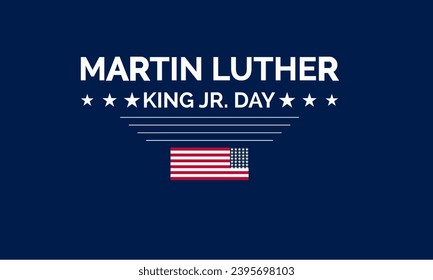 Plantilla vectorial del Día de Martin Luther King Jr. Celebrando los Derechos Civiles y la Igualdad con el Tributo del MLK y la Unidad Inspiradora. fondo, banner, tarjeta, diseño de afiches.