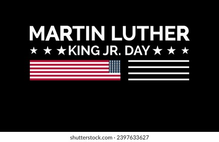 Plantilla vectorial del Día de Martin Luther King Jr. Celebrando los Derechos Civiles y la Igualdad con el Tributo del MLK y la Unidad Inspiradora. fondo, banner, tarjeta, diseño de afiches.