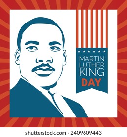 Martin luther King jr. Tag, Illustration des MLK-Tages - Martin Luther King Jr.