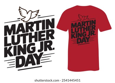 Martin Luther King JR. Día, ilustración de diseño de camiseta Descarga gratis