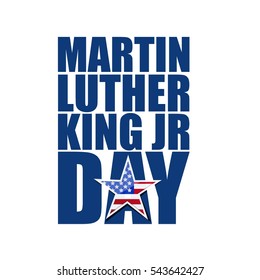 Martin Luther King JR day sign illustration design