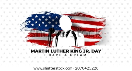 Martin Luther King Jr. Day Background. Vector Illustration.