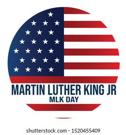 Martin Luther King JR. MLK Day. background. vector. simple design. the logo
