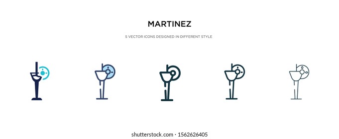 martinez icon in different style vector illustration. two colored and black martinez vector icons designed in filled, outline, line and stroke style can be used for web, mobile, ui