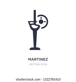 martinez icon on white background. Simple element illustration from Drinks concept. martinez sign icon symbol design.