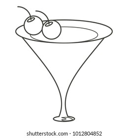 Martini cocktail icon