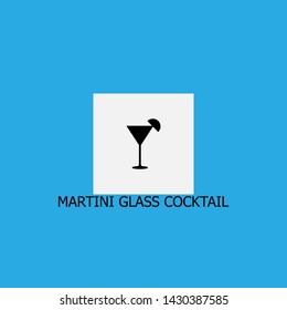 martini glass cocktail icon sign signifier vector
