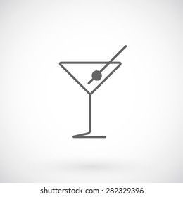 Martini glass icon