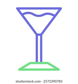 Martini glass icon. Concept of celebration, party, and alcoholic beverages.