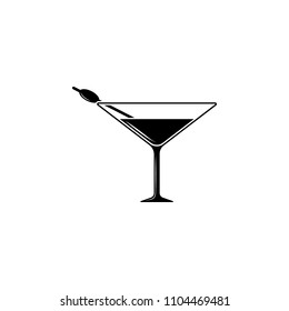 martini in a glass icon. Element of simple drinks icon for mobile concept and web apps. Detailed martini in a glass icon can be used for web and mobile. Premium icon