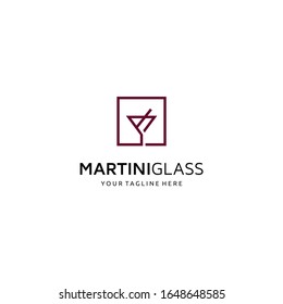 
Martini glass. Icon, symbol, logo alcohol. For the menu, bar, restaurant, wine list. Minimalist line art ilustration.
