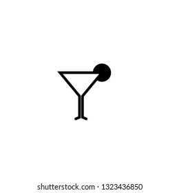 martini glass icon vector