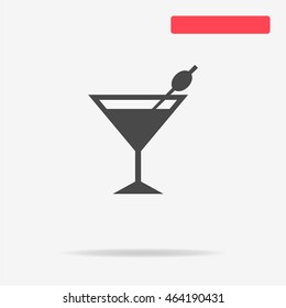 Martini glass icon. Vector concept illustration for design.
