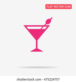 Martini glass icon. Vector concept illustration for design.