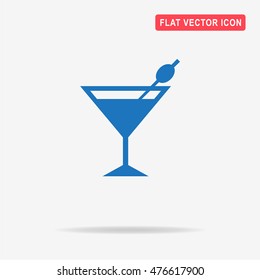 Martini glass icon. Vector concept illustration for design.