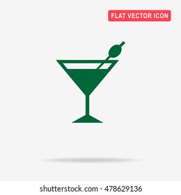 Martini glass icon. Vector concept illustration for design.