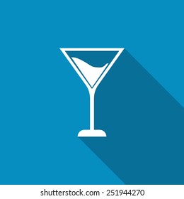 Martini Glass Icon. Vector Illustration