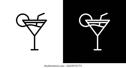 Martini Glas Symbol Vektor, Illustration Logo Vorlage im trendigen Stil