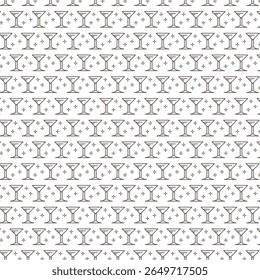 Martini Glass Pattern A Chic Celebration of Cocktails